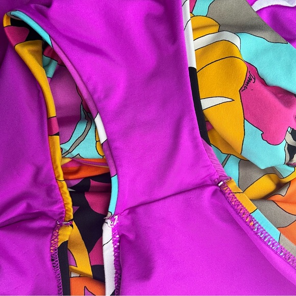 Trina Turk Gemini Ruffle One Piece Size 6 - Picture 12 of 16